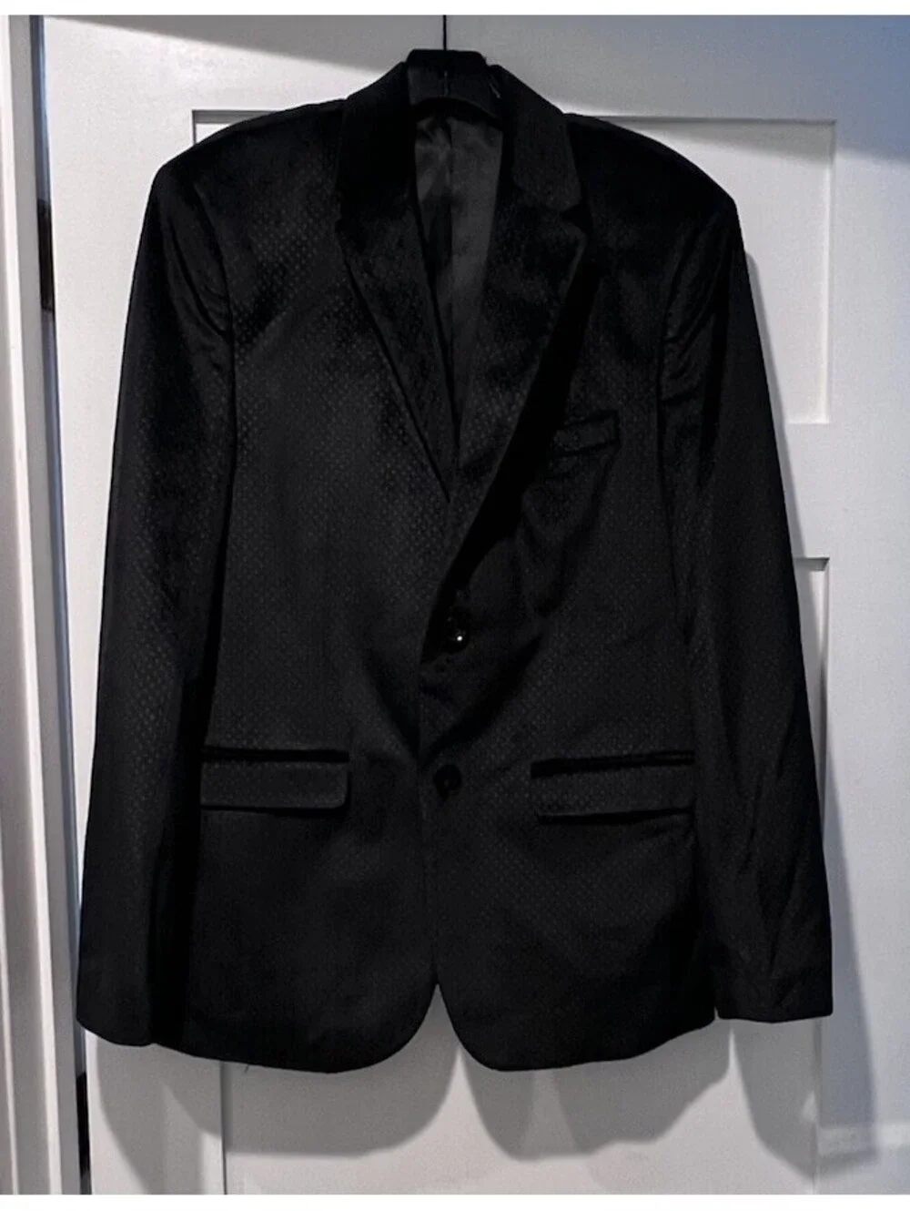 Soul of London Blazer Men’s 42R Black Velvet Sport Coat Jacket Lined